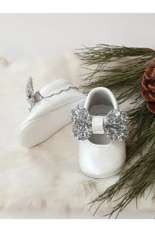 Alice Genuine Leather Stone Mother-of-Pearl Moccasin-Mother of Pearl - 3