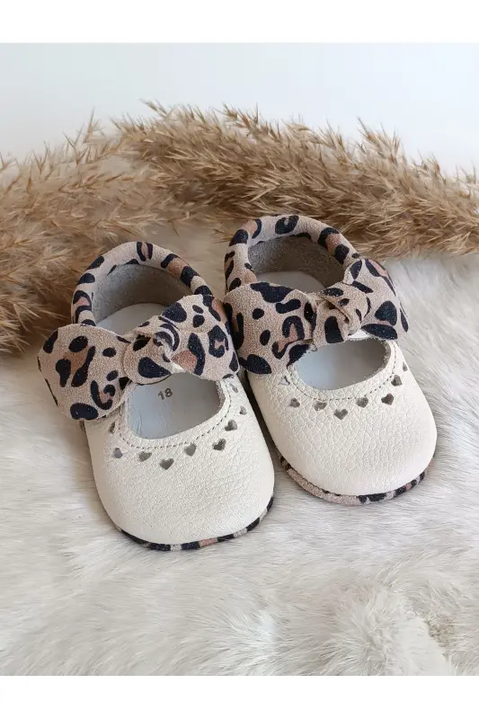 Alice Leopar Hakiki Deri Bebek Makosen Patik-Leopar - 3