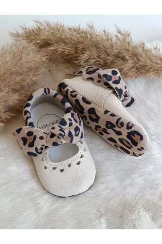 Alice Leopar Haqiqiy Charm Bebek Mokasin Patik-Leopar - 4