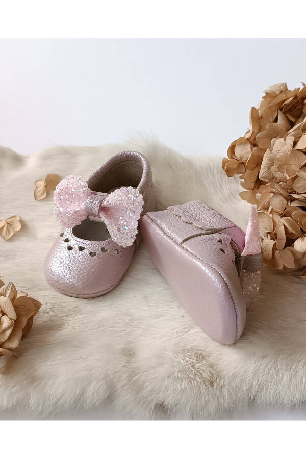 Alice Lila Genuine Leather Baby Moccasins - 3