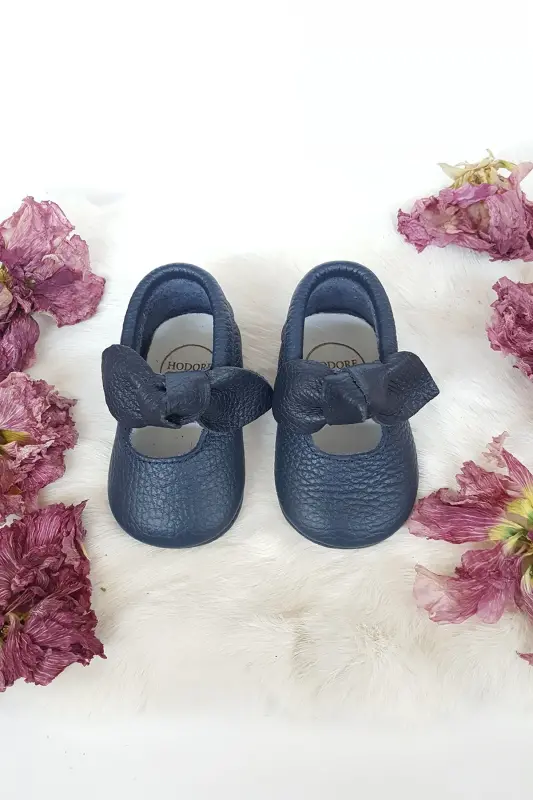 Alice Navy Leather Loafer-Navy - 1