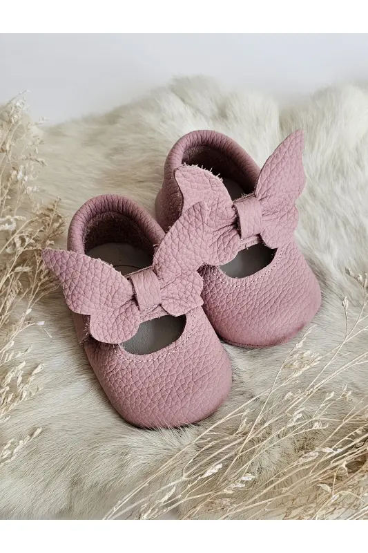 Alice Soft Розовые Детские Мокасины Пинетки из Натуральной Кожи - Soft Розовый - 5