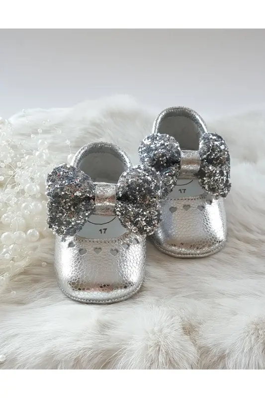 Alice Stone Silver Leather Moccasin-Silver - HODORE