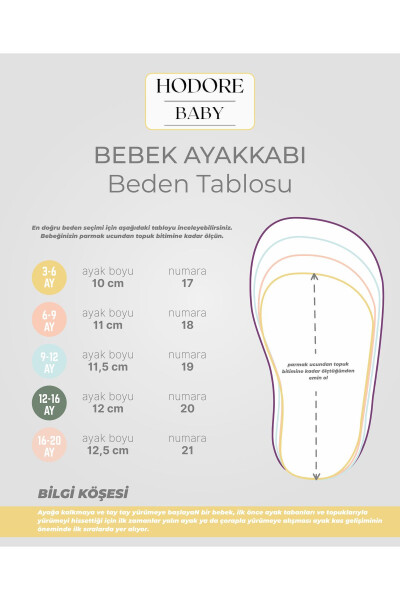 Alice toshli krem haqiqi teri chaqaloq mokasin patik - 5