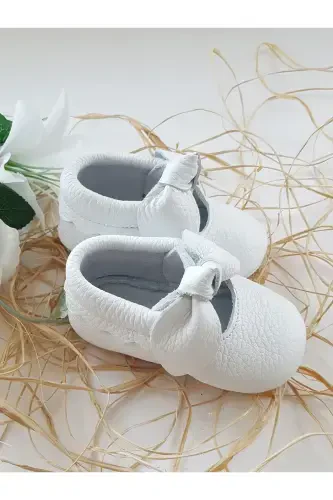 Alice White Leather Loafer-White - HODORE (1)