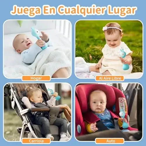 alilo Sonajero Musical para Bebés 0-12 Meses, Juguete con Luz, 66 Sonidos, 15 Canciones, 13 Cuentos, 5 Canciones de Cuna, Ruido Blanco, Reconocimiento de Colores, Regalo Recién Nacido - 7