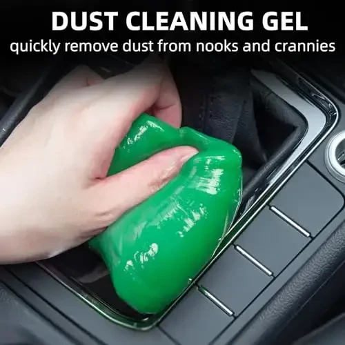 ALIOBC Car Cleaning Gel, Keyboard Cleaner Cleaning Putty for Car Interior Car Slime Cleaner Dust Cleaning Gel Car Putty for Cleaning Car Gel Cleaner Green NT.WT.: 5.6 oz (160 g) - 3