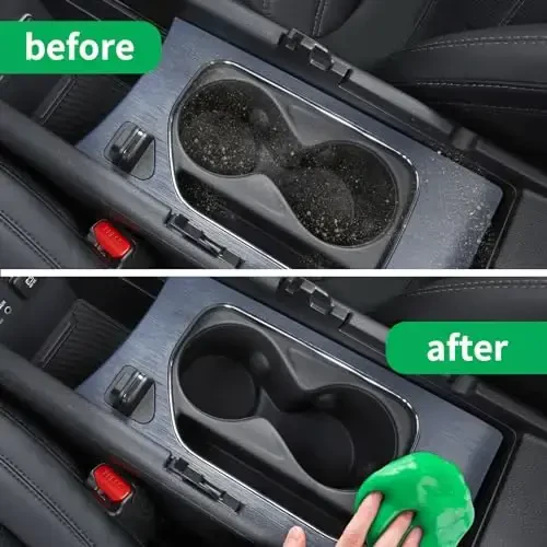 ALIOBC Car Cleaning Gel, Keyboard Cleaner Cleaning Putty for Car Interior Car Slime Cleaner Dust Cleaning Gel Car Putty for Cleaning Car Gel Cleaner Green NT.WT.: 5.6 oz (160 g) - 6