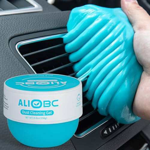 ALIOBC Dust Cleaning Gel 250g Car Cleaning Gel Keyboard Cleaner Cleaning Putty for Car Interior Car Slime Cleaner Dust Cleaning Gel Car Putty for Cleaning Car Gel Cleaner Car Jelly Cleaner Blue - 1