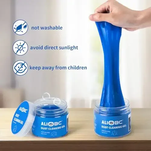 ALIOBC Гель для очистки автомобиля, очищающая паста для клавиатуры для салона автомобиля, очиститель для слизи автомобиля, очищающий гель от пыли, паста для очистки автомобиля, очищающий гель для автомобиля, фиолетовый NT.WT.: 5.6 унции (160 г) - 6