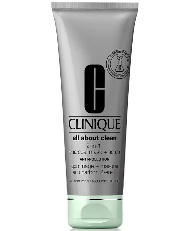 All About Clean™ 2-in-1 Charcoal Face Mask + Scrub, 3.4-oz. - 1