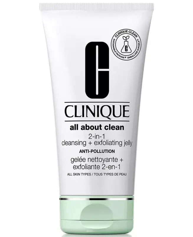 All About Clean™ 2-in-1 Face Cleansing + Exfoliating Jelly Cleanser with Salicylic Acid, 5 oz.-No Color - 1