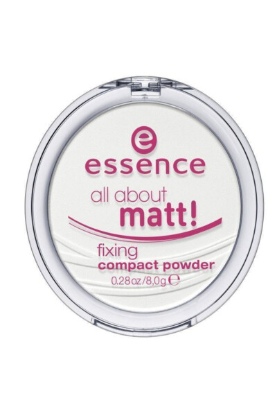 All About Matt! Fixing Kompakt Pudra - ESSENCE