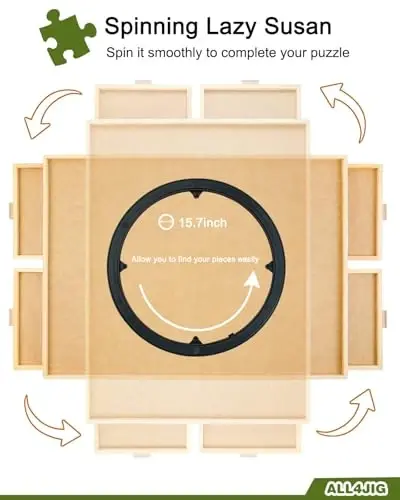 ALL4JIG 1000 Piece Rotating Puzzle Board with Drawers 22
