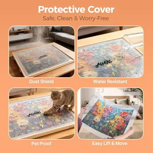 ALL4JIG 1500 Qismli Aylanuvchi Puzzle Taxtasi, 4 ta tortmali, 26.57