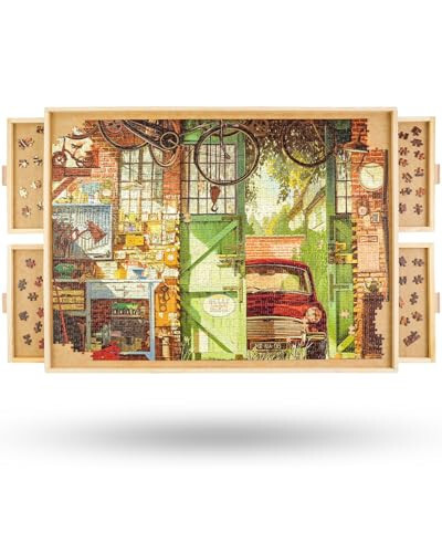 ALL4JIG 1500 Piece Rotating Puzzle Board with Drawers and Cover,26