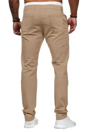 ALLABREVE Men's Chinos Casual Dress Pants Slim Fit Skinny Stretch Lightweight Comfort Slacks - 4