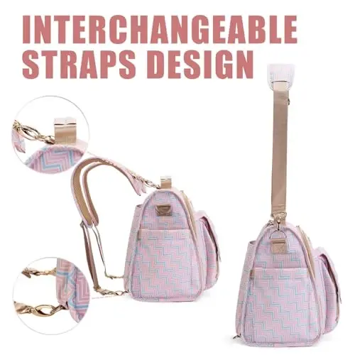 ALLCAMP Diaper Bag Large, Support Baby Stroller, Sumkachaga aylantirilgan - 4