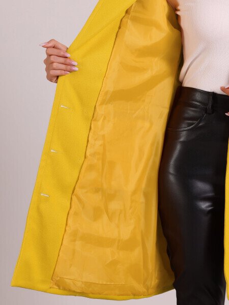 Allegra K ayollar uchun burmali yoqali, ikki qavatli, o'rta uzunlikdagi qishki iliq palto - 5