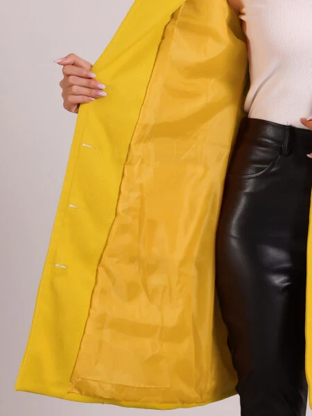 Allegra K Pea Coat for Women's Notched Lapel Double Breasted Mid Long Winter Warm Coats - 5