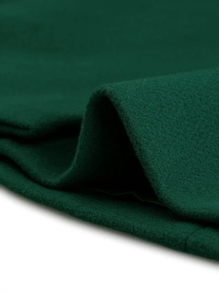 Allegra K Женский Классический Длинный Плащ с Отложным Воротником и Длинными Рукавами - 5