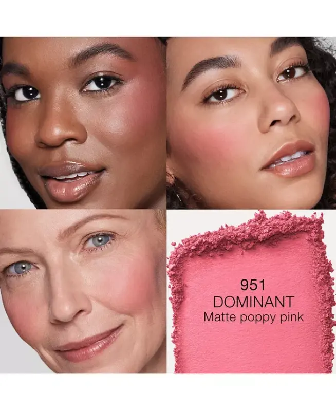 Talc Free Blush - Dominant - 951 (matte poppy pink) - 2
