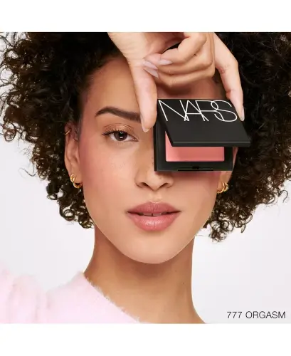 Talc Free Blush - Orgasm - 777 (peachy pink with golden shimmer) - 3