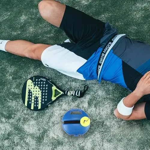 ALLOMN Tennis Trainer Qaytaruvchi To'p, Yakkaxon Tennis Mashqlari Uchun Tennis Mashg'ulot Asbobi, Yakkaxon Tennis Mashqlari Uskunalari Sport Asbobi, Kattalar Boshlang'ich Yakka O'yinchi Uchun Ko'chma Tennis Qaytaruvchi To'plami - 7