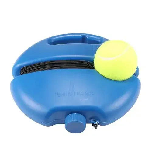 ALLOMN Tennis Trainer Rebound Ball, Tennis Training Tool for Self Tennis Practice, Solo Tennis Exercise Equipment Sports Tool, Portable Tennis Rebounder Kit for Adults Beginners Single Player - 5