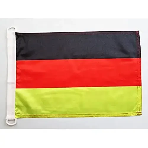 Germany NAUTICAL Flag 18'' x 12'' - German flags 30 x 45 cm. - Banner 12x18 in for boat - AZ FLAG - 2