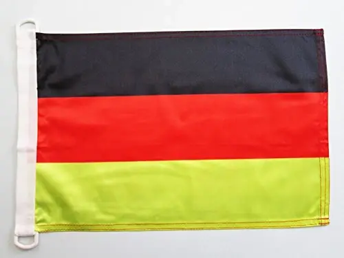 Germany NAUTICAL Flag 18'' x 12'' - German flags 30 x 45 cm. - Banner 12x18 in for boat - AZ FLAG - 4