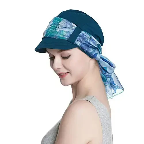 Alnorm Breathable Cotton Hat and Scarf Set Chemo Headwear for Women - MODAZONE