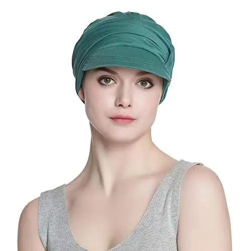 Alnorm Breathable Cotton Hat and Scarf Set Chemo Headwear for Women - 3