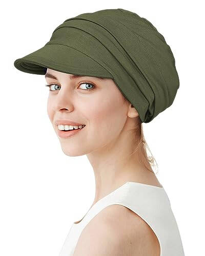 Alnorm Super Soft Breathable Viscose Slouch Hat Oversized Baseball Cap for Women - 1