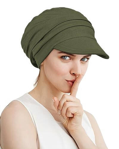 Alnorm Super Soft Breathable Viscose Slouch Hat Oversized Baseball Cap for Women - 2