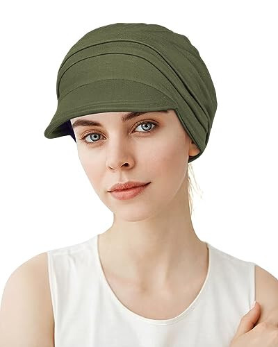 Alnorm Super Soft Breathable Viscose Slouch Hat Oversized Baseball Cap for Women - 4