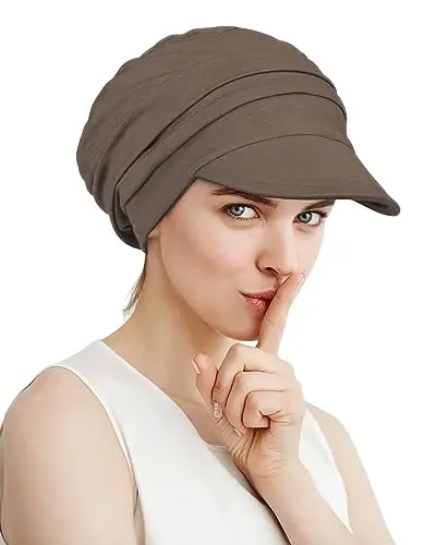 Alnorm Super Soft Breathable Viscose Slouch Hat Oversized Baseball Cap for Women - 4