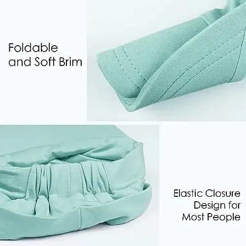 Alnorm Super Soft Breathable Viscose Slouch Hat Oversized Baseball Cap for Women - 5