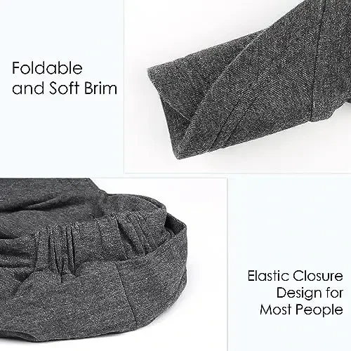 Alnorm Super Soft Breathable Viscose Slouch Hat Oversized Baseball Cap for Women - 5