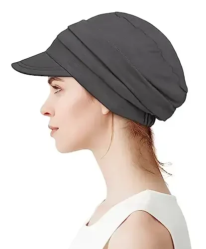 Alnorm Super Soft Breathable Viscose Slouch Hat Oversized Baseball Cap for Women - 2