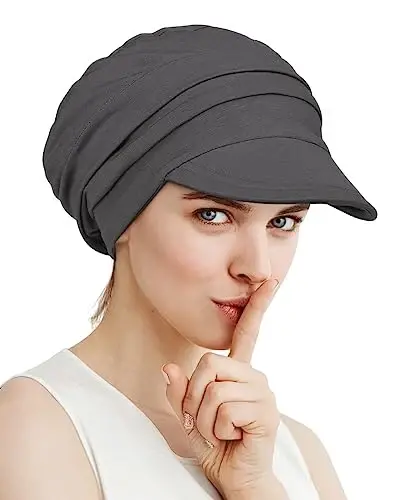 Alnorm Super Soft Breathable Viscose Slouch Hat Oversized Baseball Cap for Women - 3