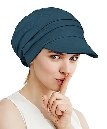 Alnorm Super Soft Breathable Viscose Slouch Hat Oversized Baseball Cap for Women - 3