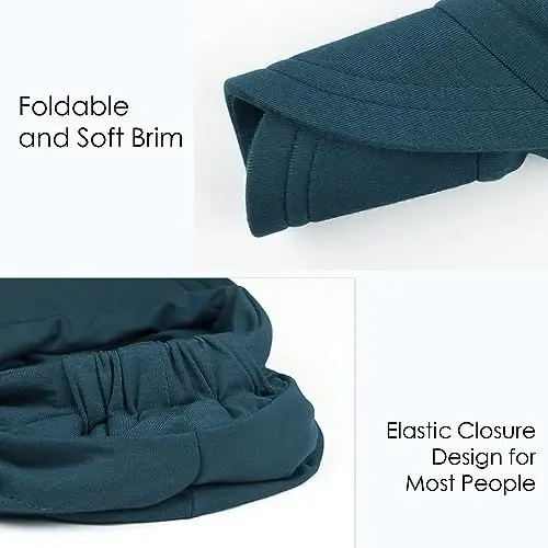 Alnorm Super Soft Breathable Viscose Slouch Hat Oversized Baseball Cap for Women - 5