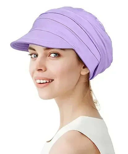 Alnorm Super Soft Breathable Viscose Slouch Hat Oversized Baseball Cap for Women - 3