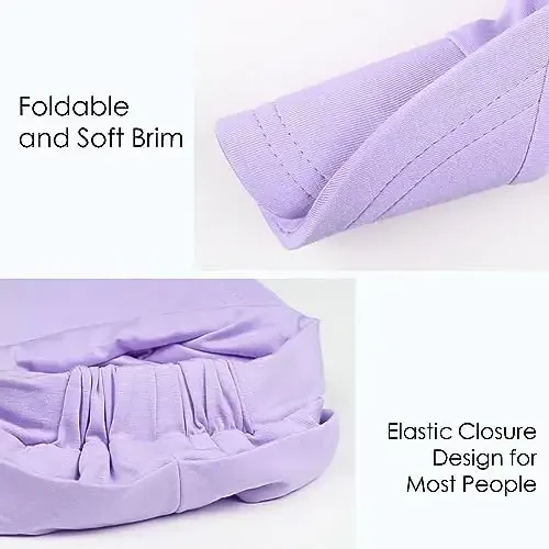 Alnorm Super Soft Breathable Viscose Slouch Hat Oversized Baseball Cap for Women - 5