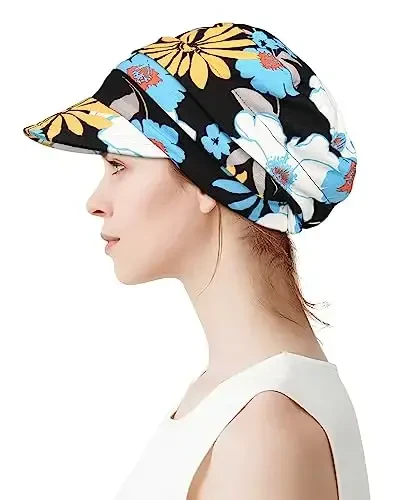 Alnorm Super Soft Breathable Viscose Slouch Hat Oversized Baseball Cap for Women - 3