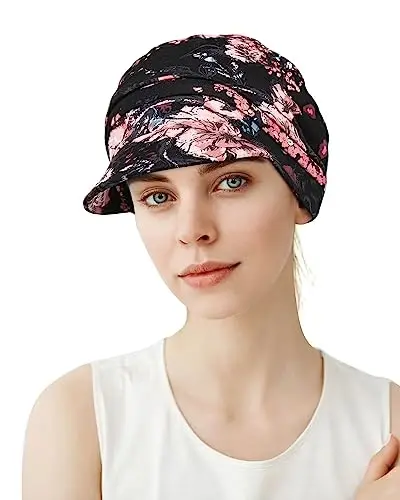 Alnorm Super Soft Breathable Viscose Slouch Hat Oversized Baseball Cap for Women - 3