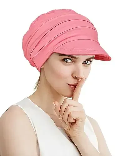 Alnorm Super Soft Breathable Viscose Slouch Hat Oversized Baseball Cap for Women - 1