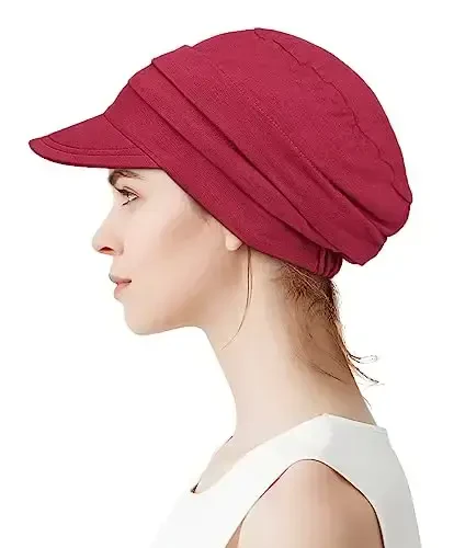 Alnorm Super Soft Breathable Viscose Slouch Hat Oversized Baseball Cap for Women - 1