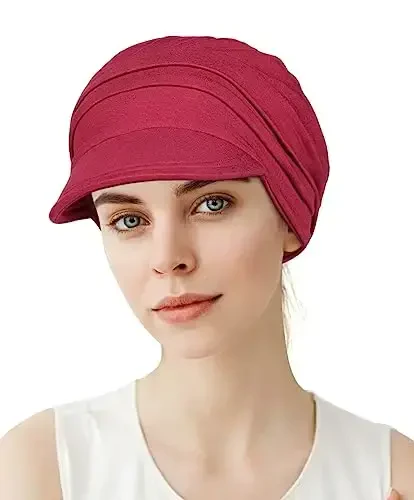 Alnorm Super Soft Breathable Viscose Slouch Hat Oversized Baseball Cap for Women - 3